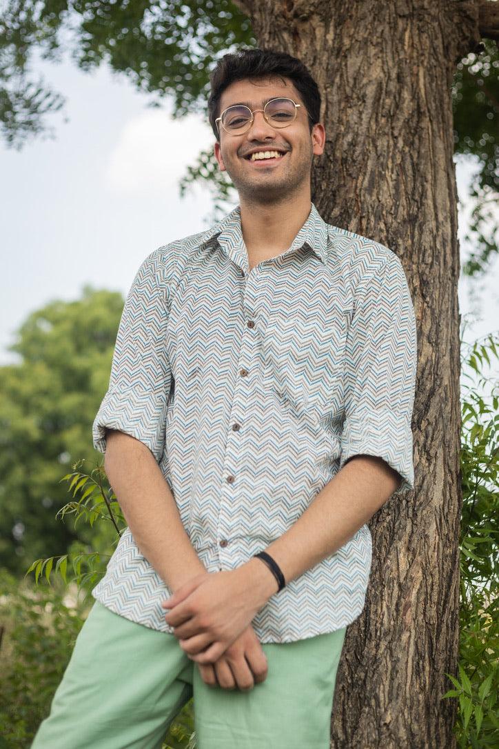 SUMMER GREYS COTTON SHIRT