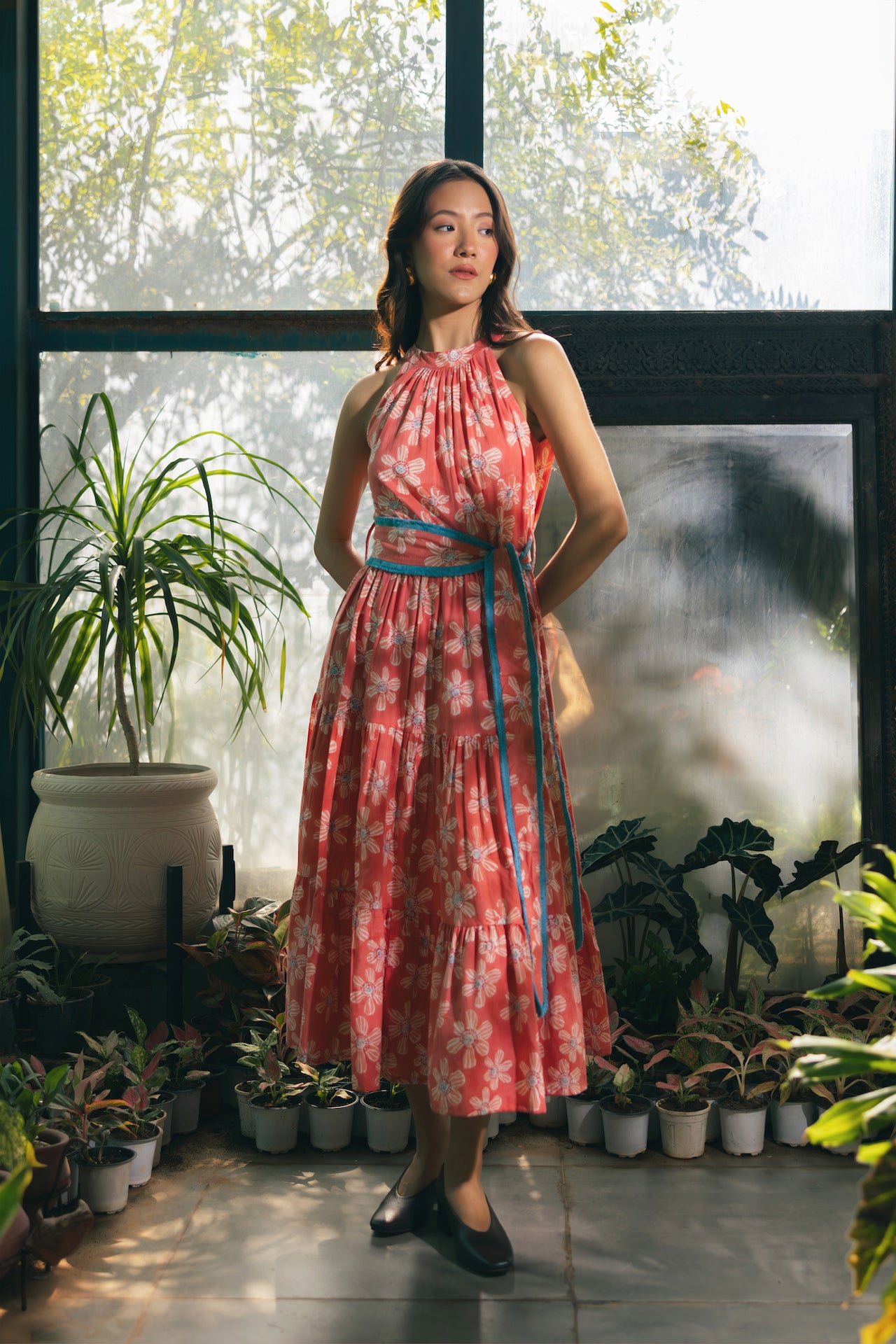 FLORA MIDSUMMER DAY DRESS COTTON DRESS