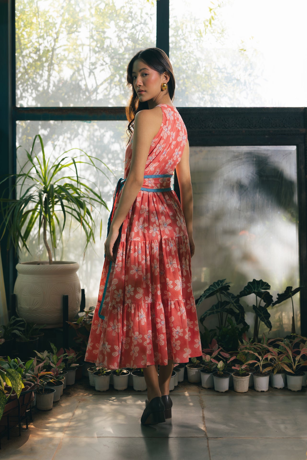 FLORA MIDSUMMER DAY DRESS COTTON DRESS