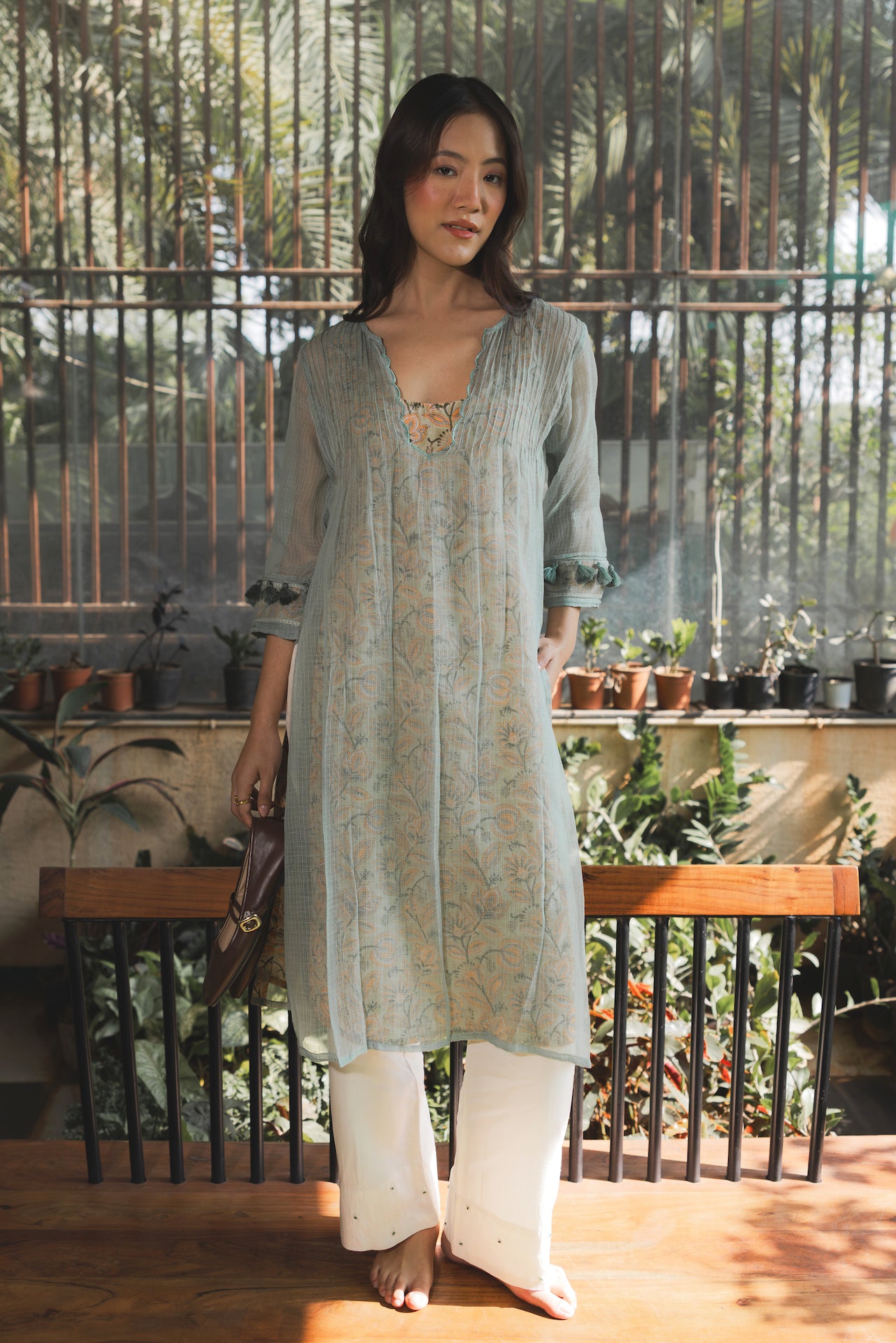 EKAM JADE DORIYA KURTA SET