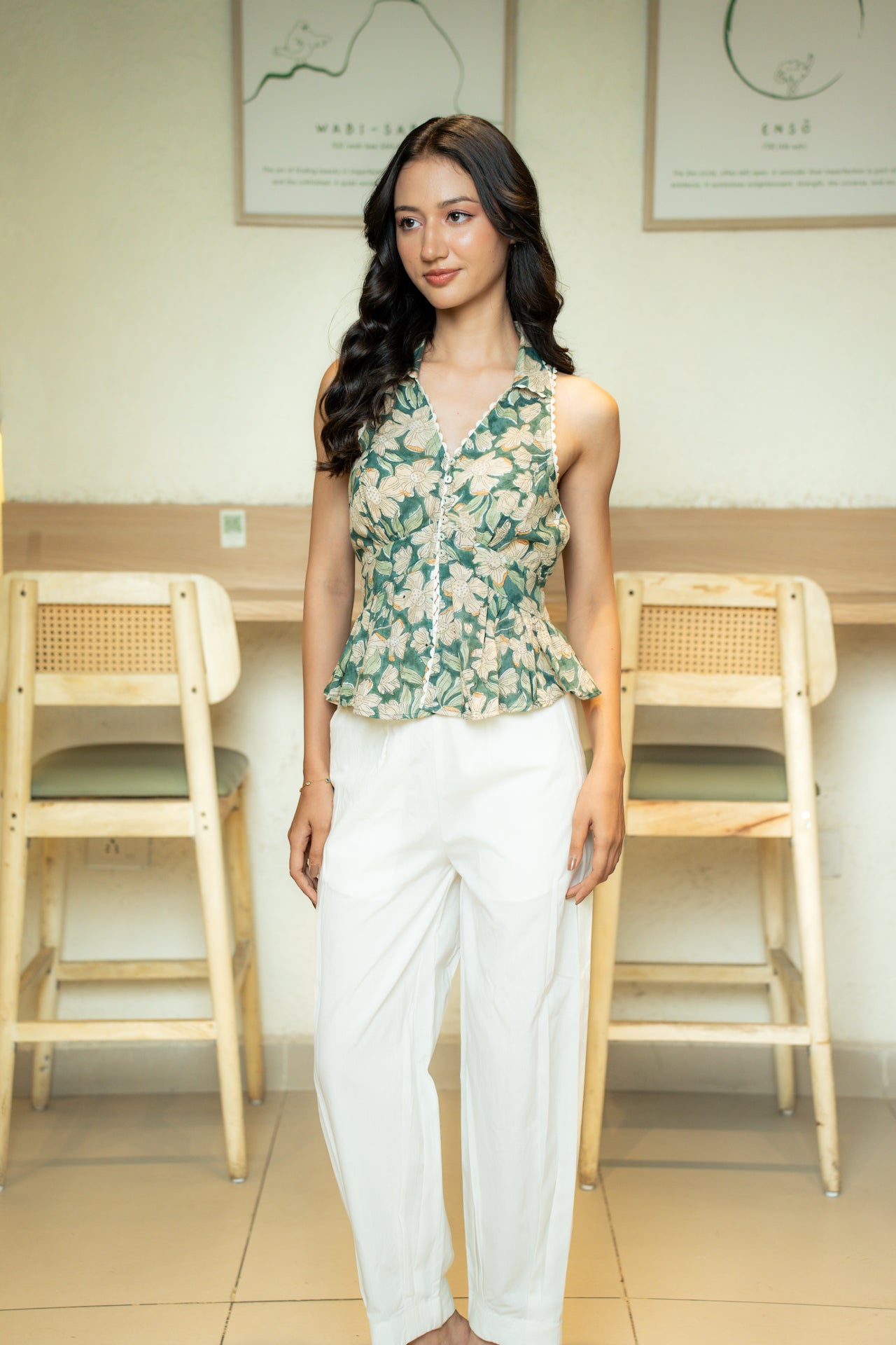 RHEA OLIVE TOP