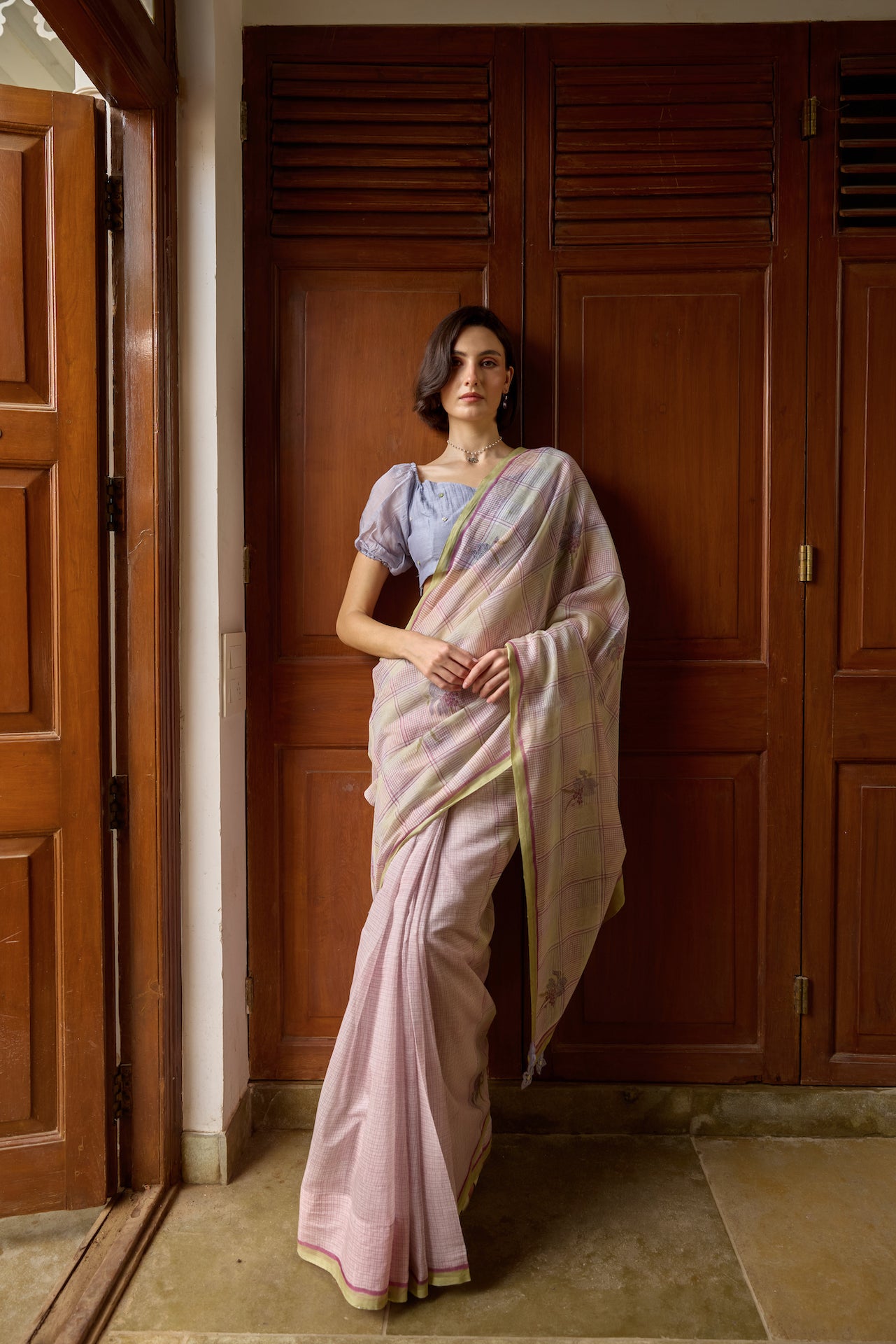 THE NIGHTSHADE SAREE WITH UNSTITCHED BLOUSE