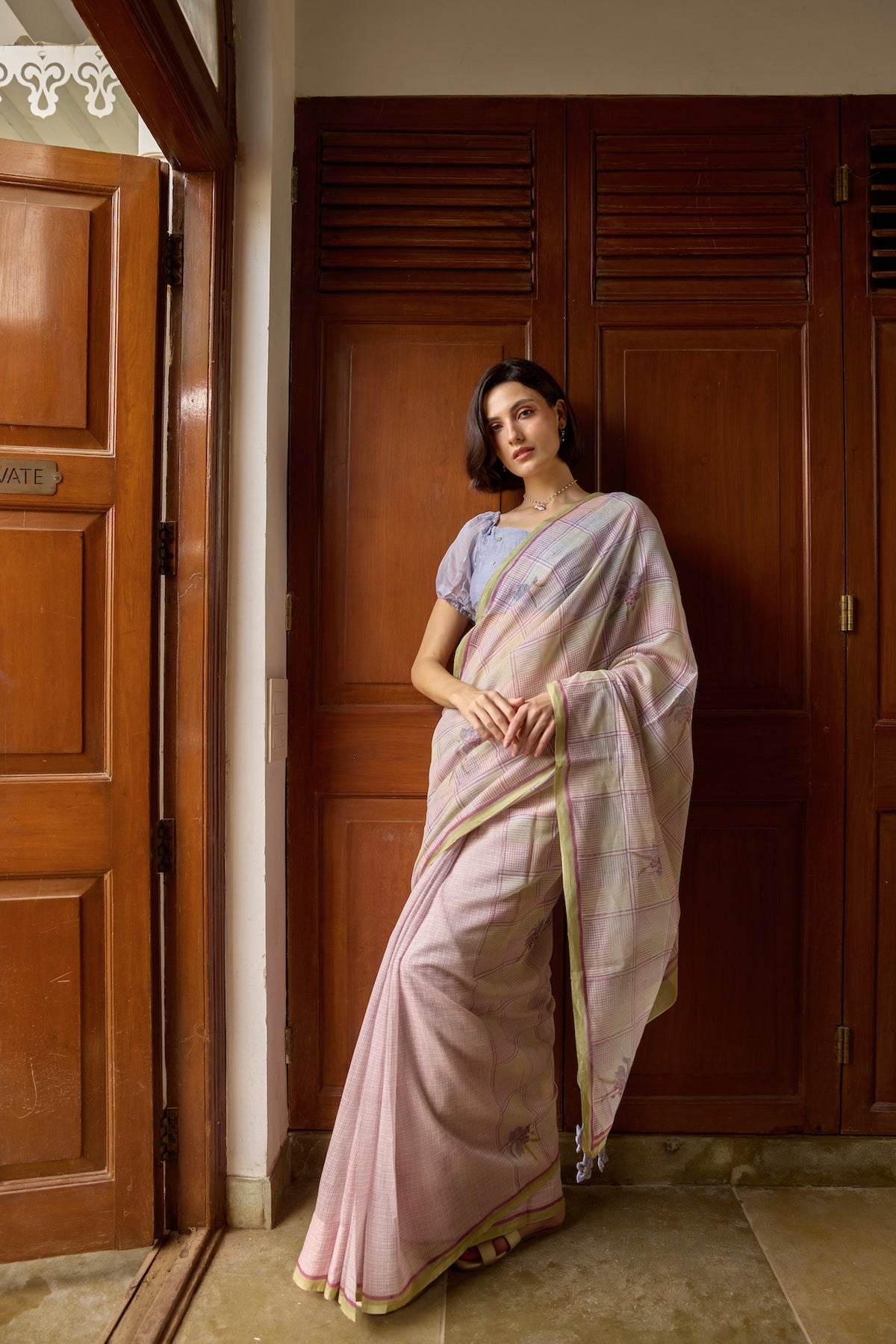 THE NIGHTSHADE SAREE WITH UNSTITCHED BLOUSE
