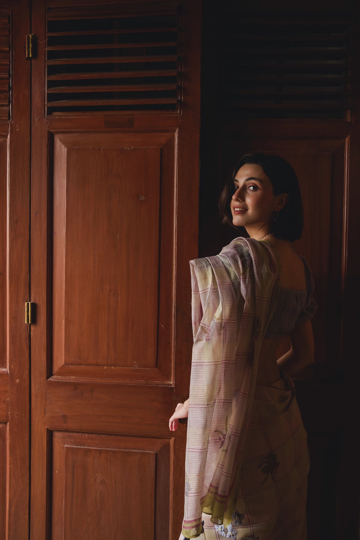 THE NIGHTSHADE SAREE WITH UNSTITCHED BLOUSE