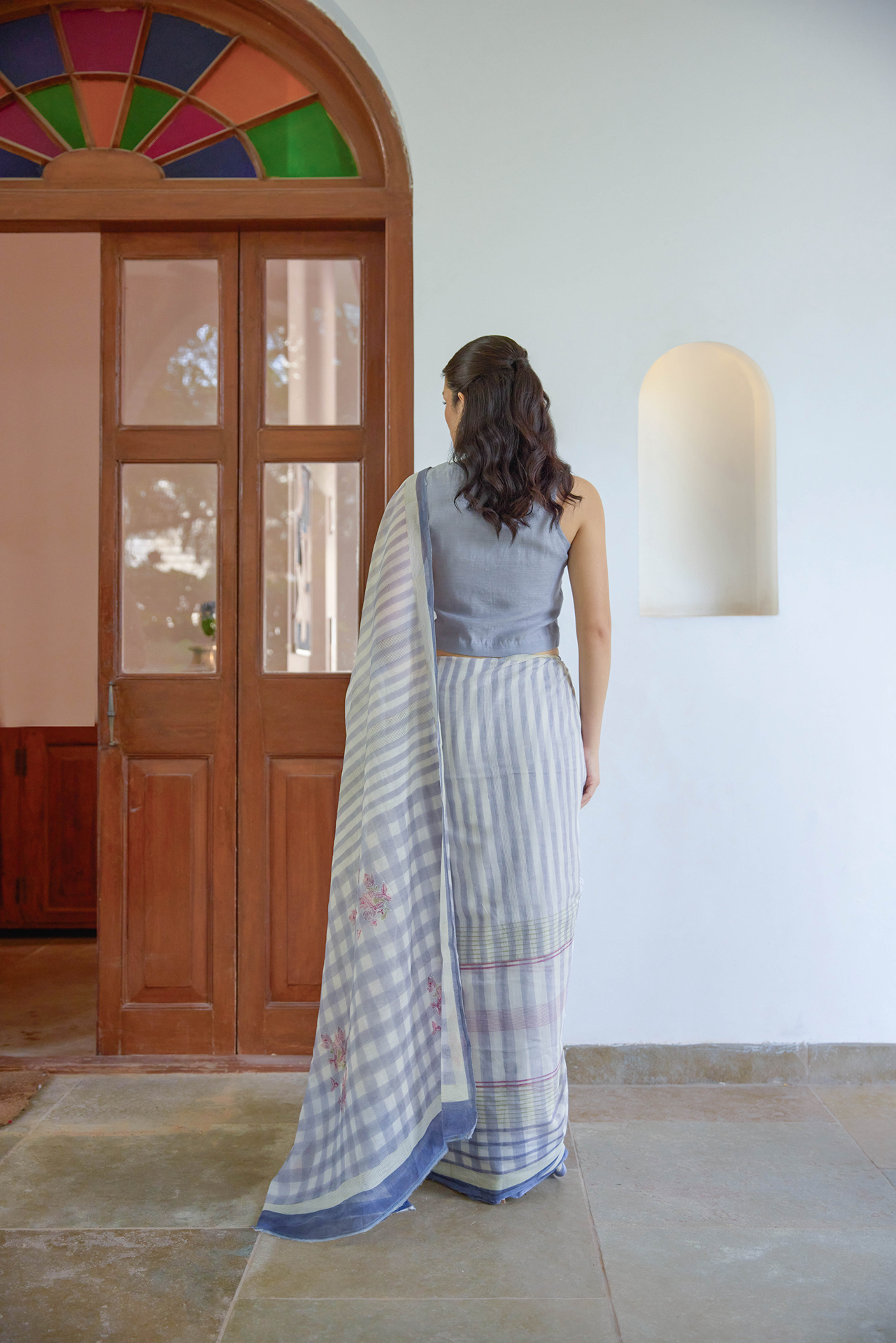 MOONLIT BLOOM SAREE