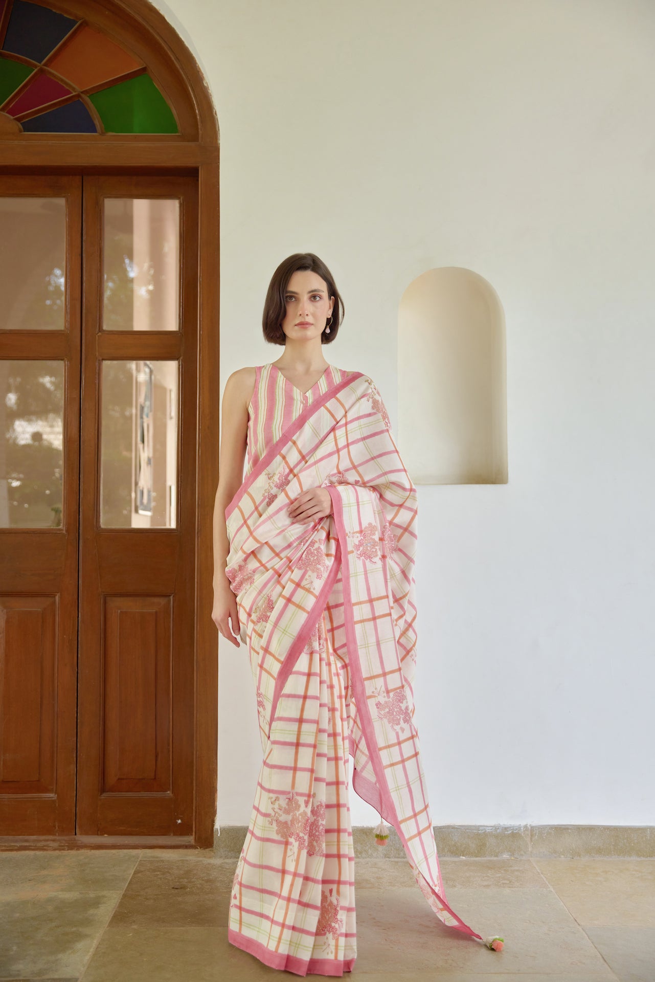 THE SOFT REBEL SAREE WITH UNSTITCHED BLOUSE