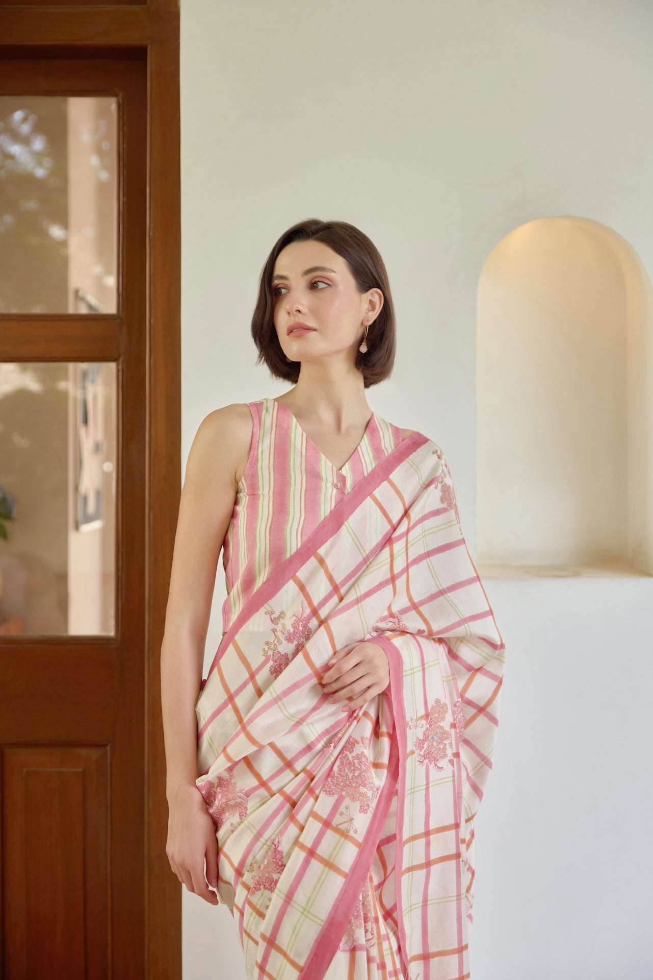 THE SOFT REBEL SAREE WITH STITCHED BLOUSE