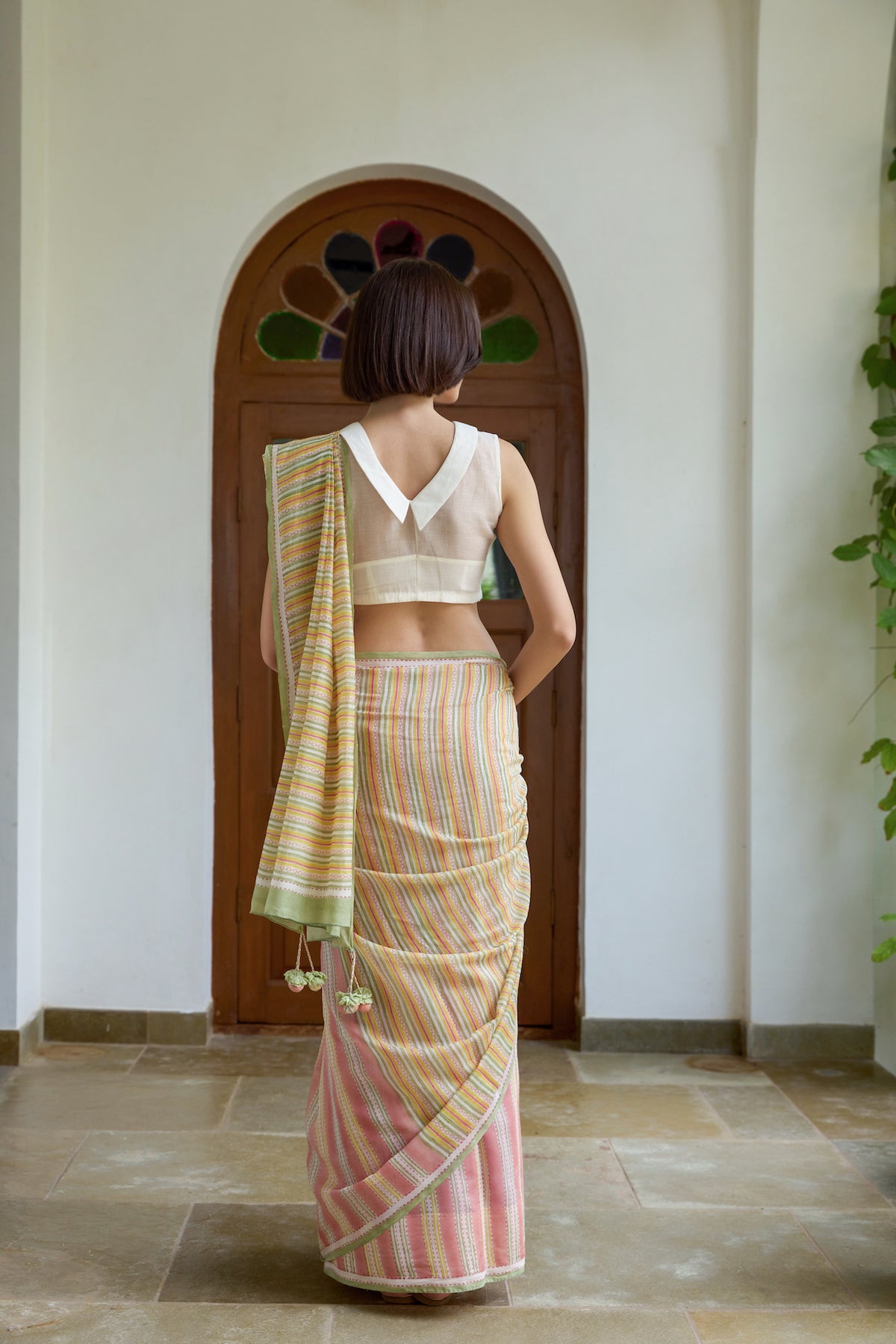 SUNSET LINES SAREE