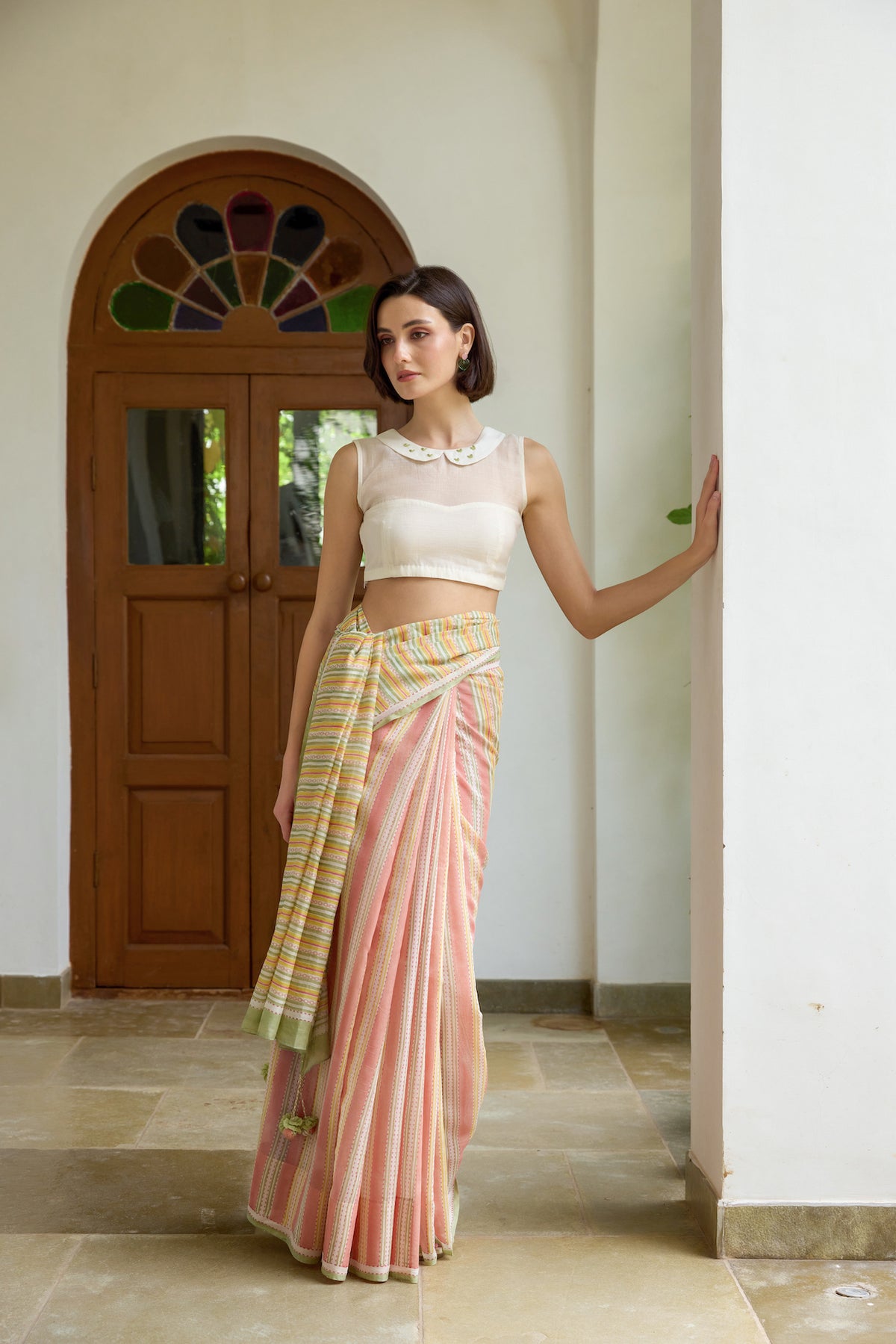 SUNSET LINES SAREE