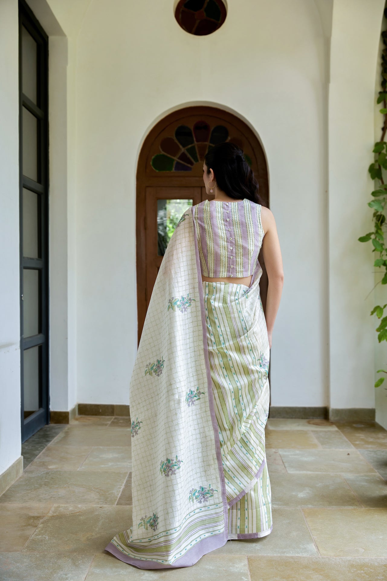 WILD COAST SAREE WITH STITCHED BLOUSE