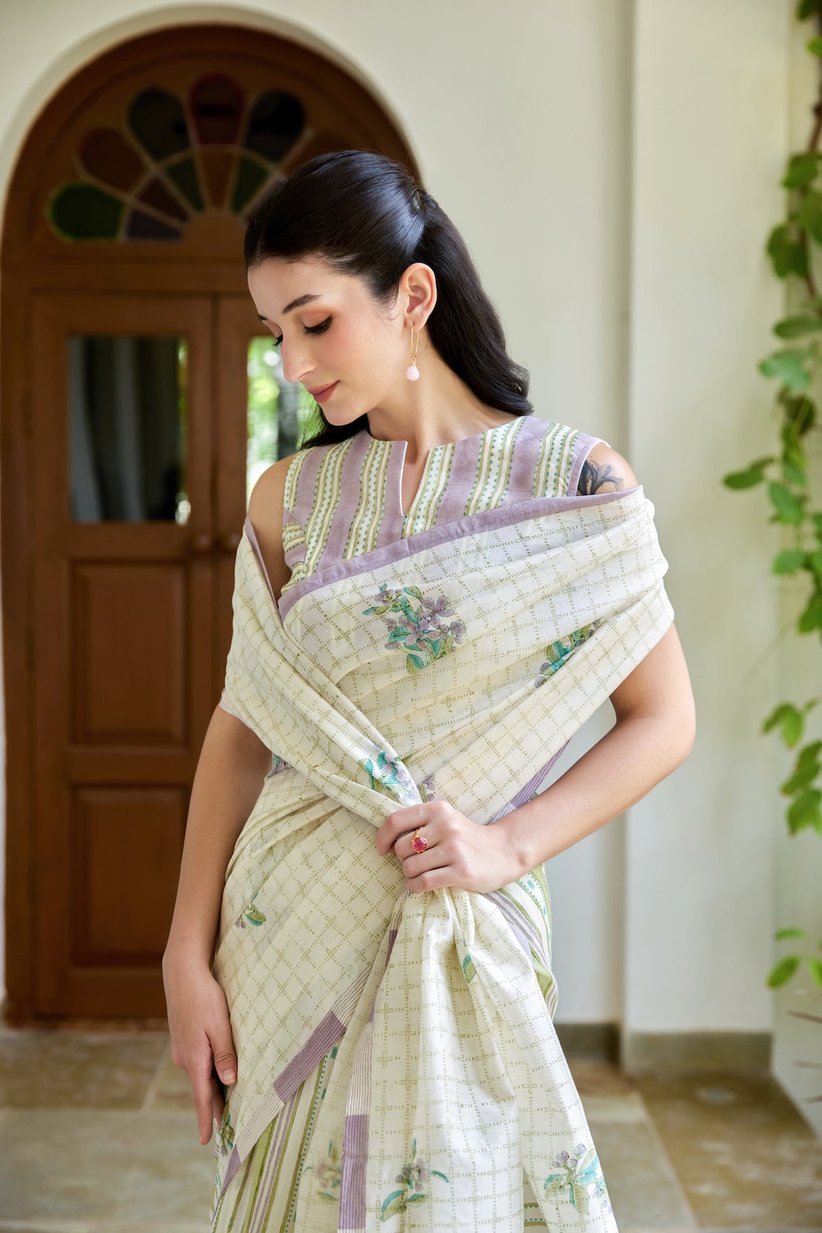 WILD COAST SAREE WITH STITCHED BLOUSE