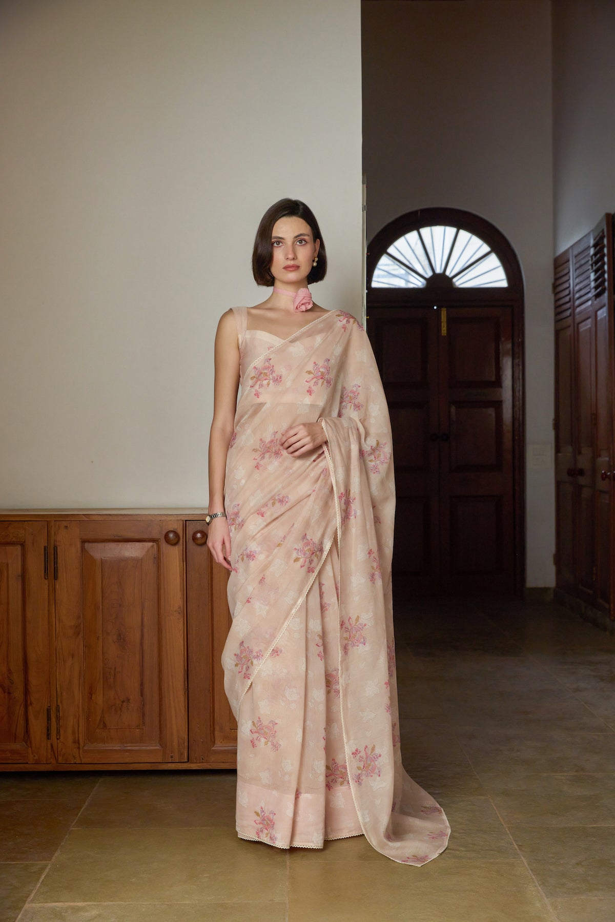 VILLEA WING SAREE WITH UNSTITCHED BLOUSE