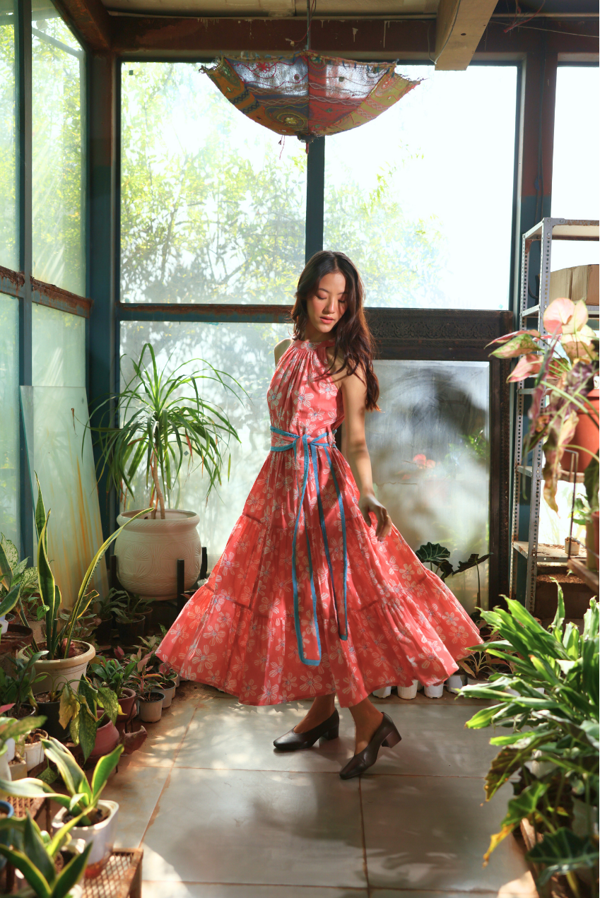 FLORA MIDSUMMER DAY DRESS COTTON DRESS