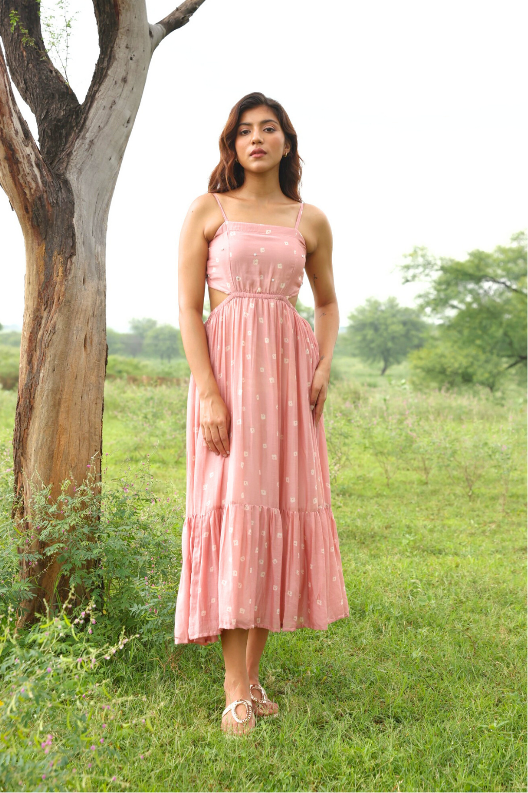 GYPSY MOON MUSLIN SILK DRESS