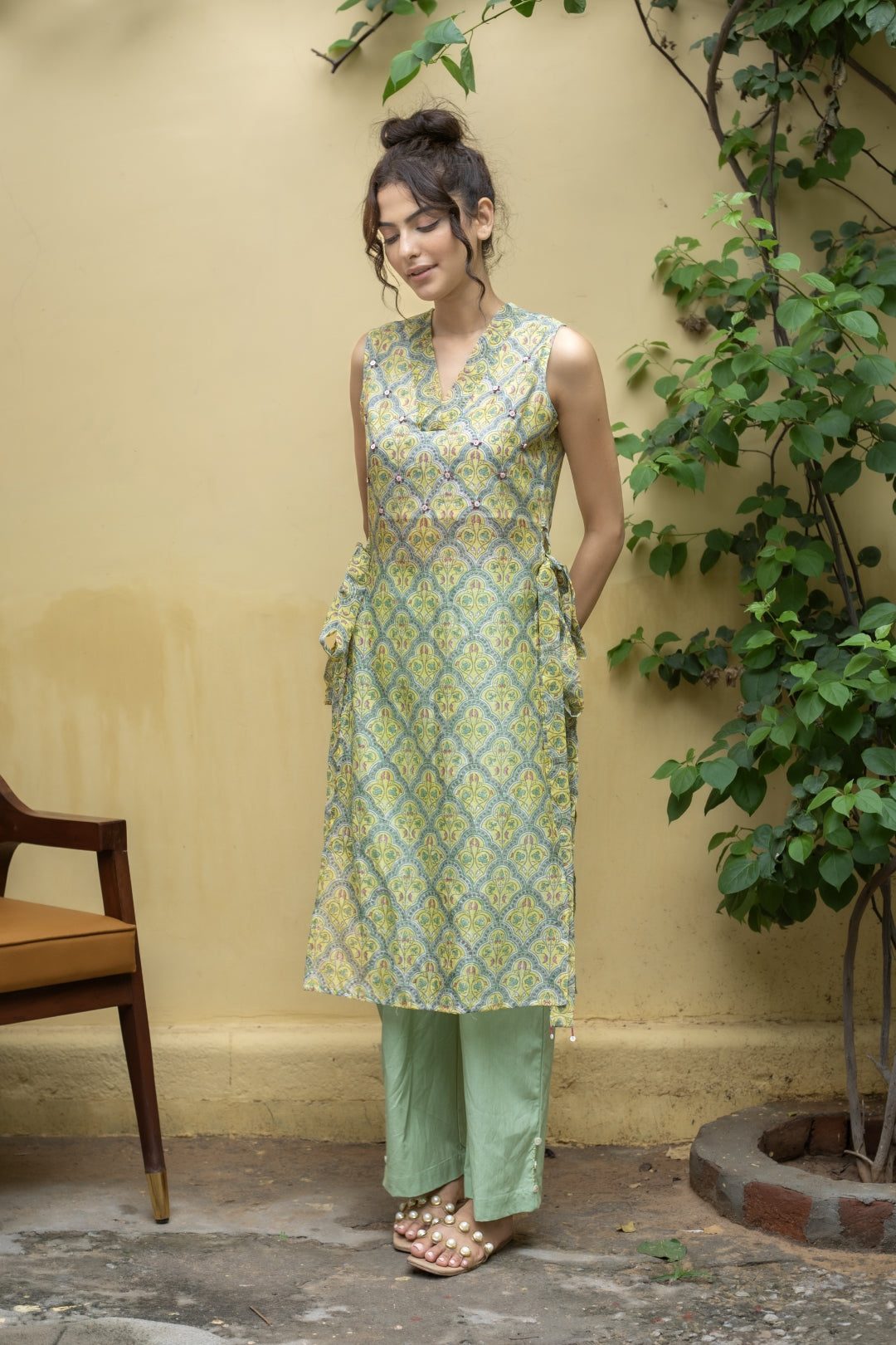 CUPID CHANDHERI KURTA SET