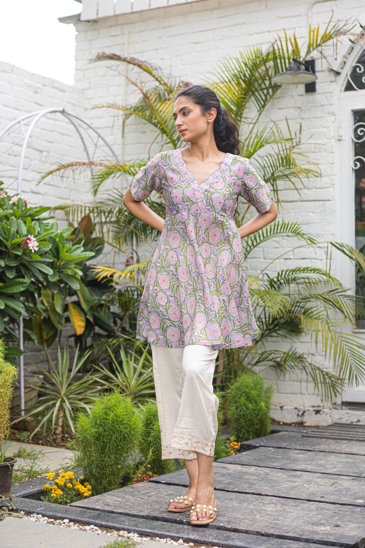 SEHAJ LILAC KURTA ONLY