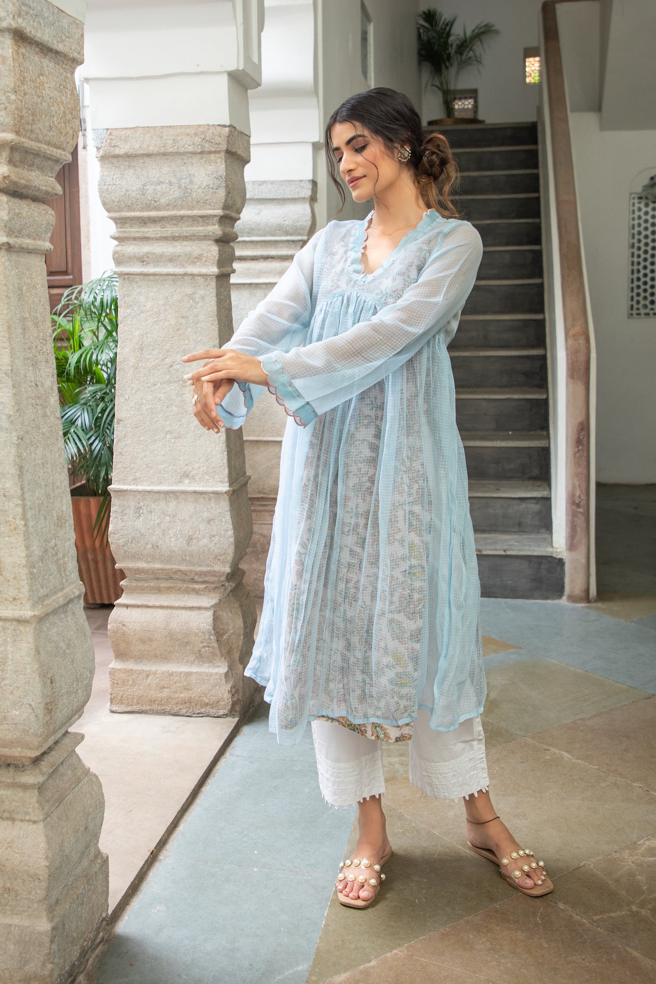 SKY DORIYA KURTA SET