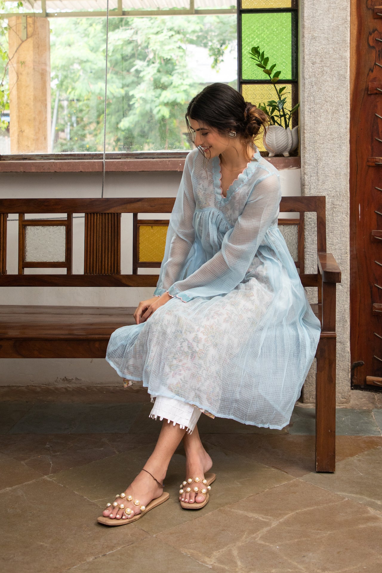 SKY DORIYA KURTA SET