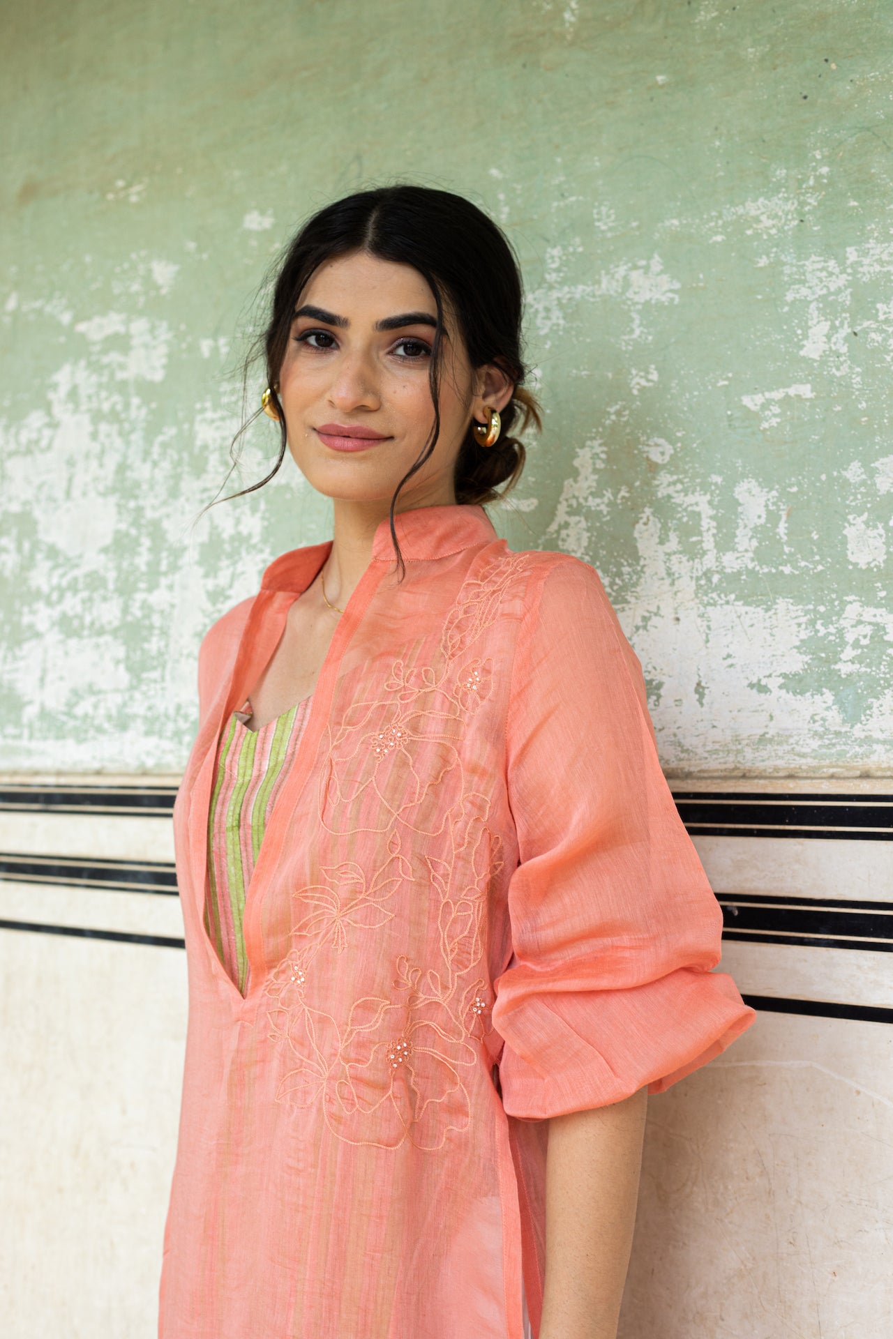 ANA CHANDERI KURTA SET