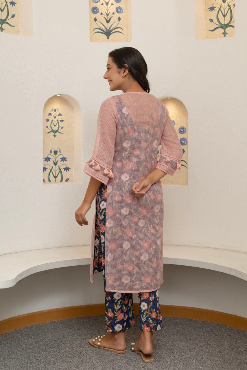 EKAM BLUSH DORIYA KURTA