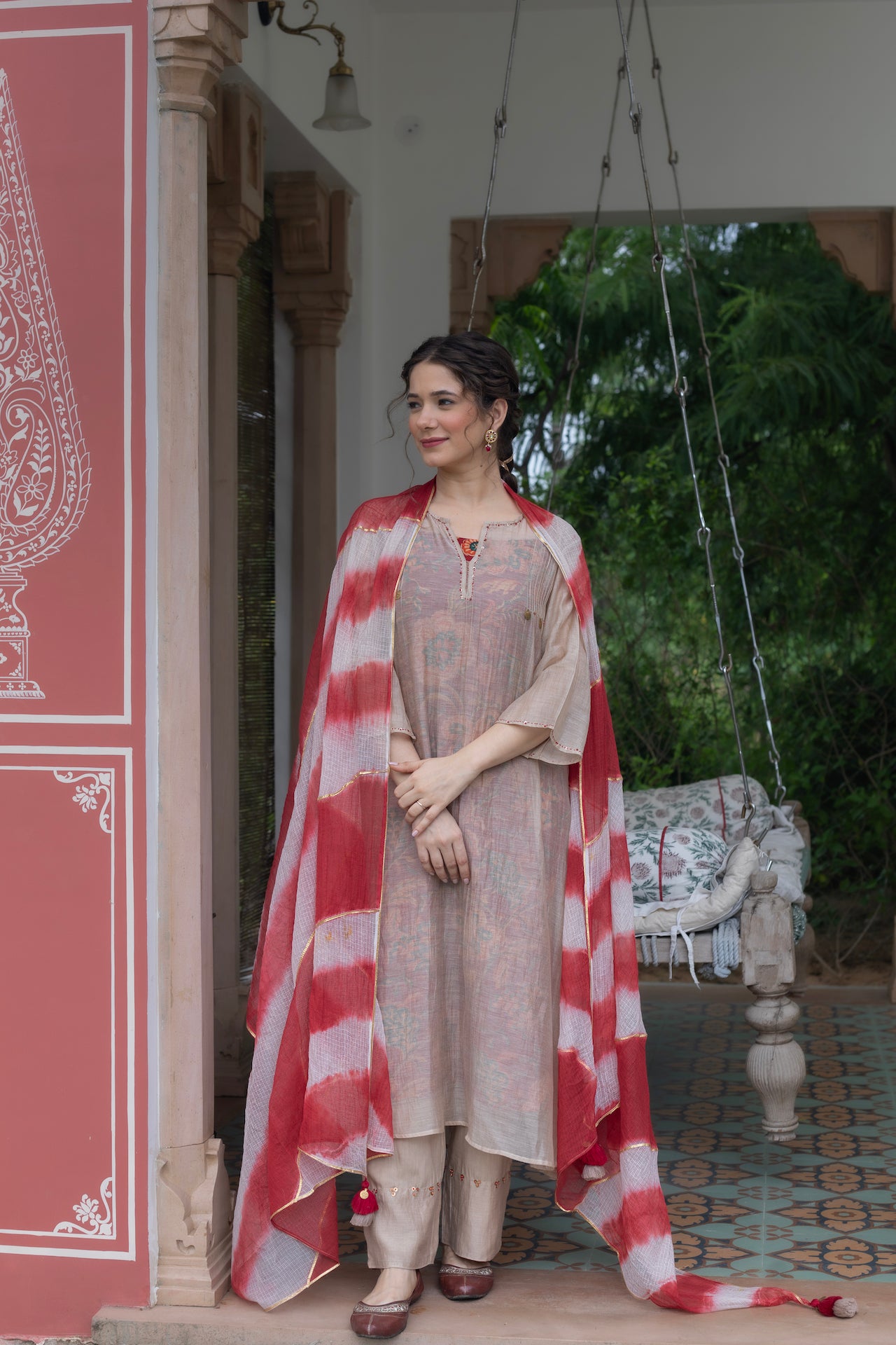 ALEENA CHANDHERI KURTA SET