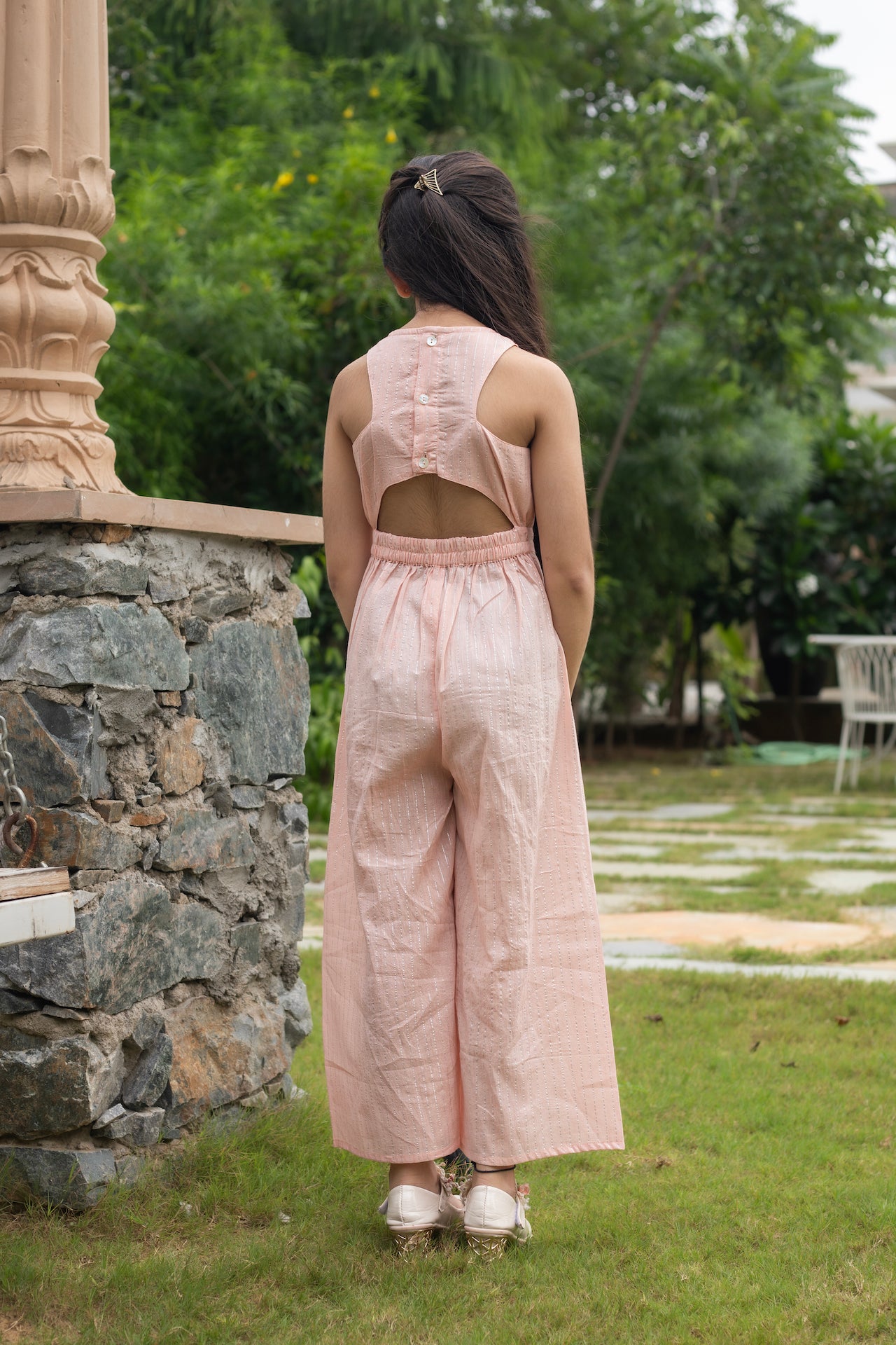 ITSY BITSY LUREX PINK JUMPSUIT