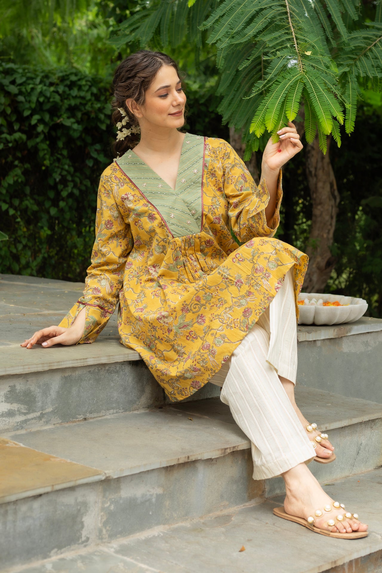 ZARIN COTTON KURTA SET