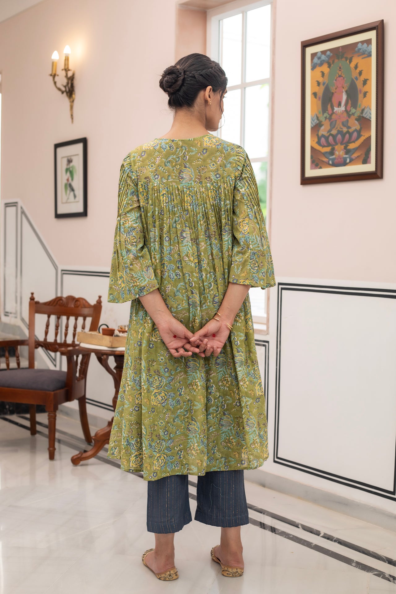 INARA COTTON FLORAL KURTA