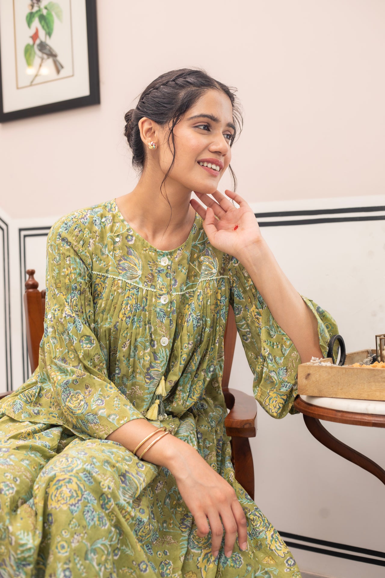 INARA COTTON FLORAL KURTA