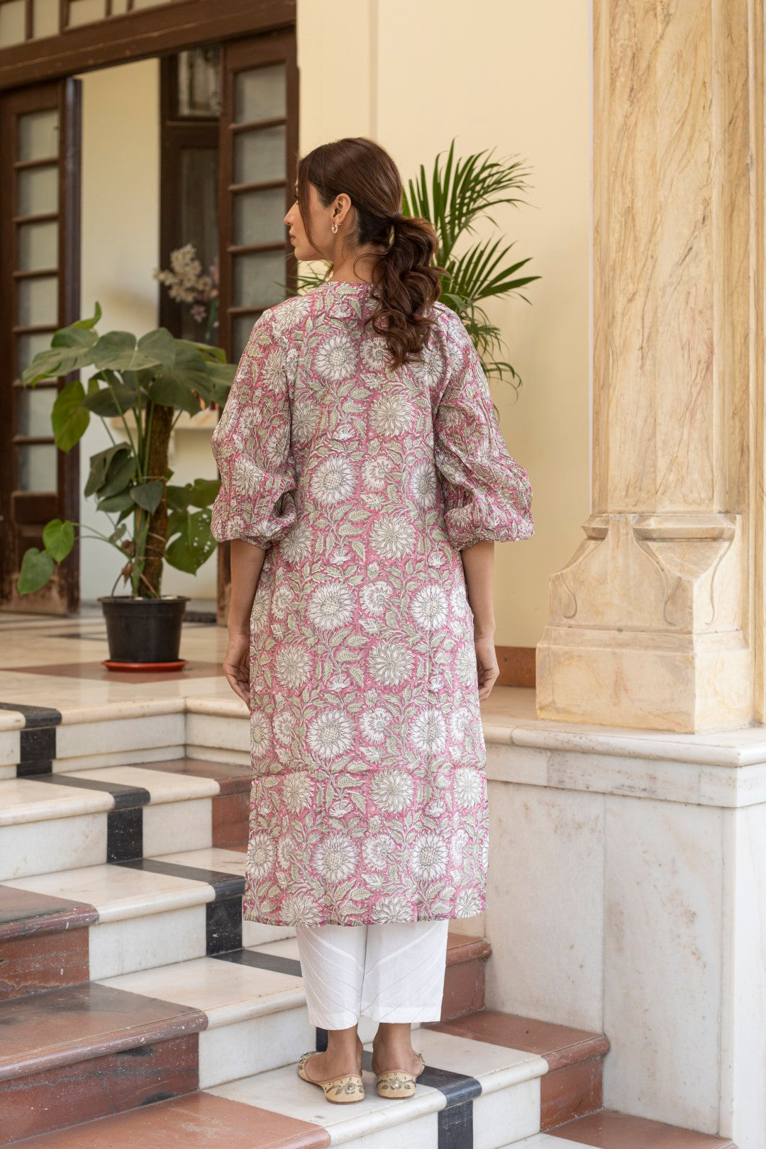 SERENE CHANDHERI KURTA SET