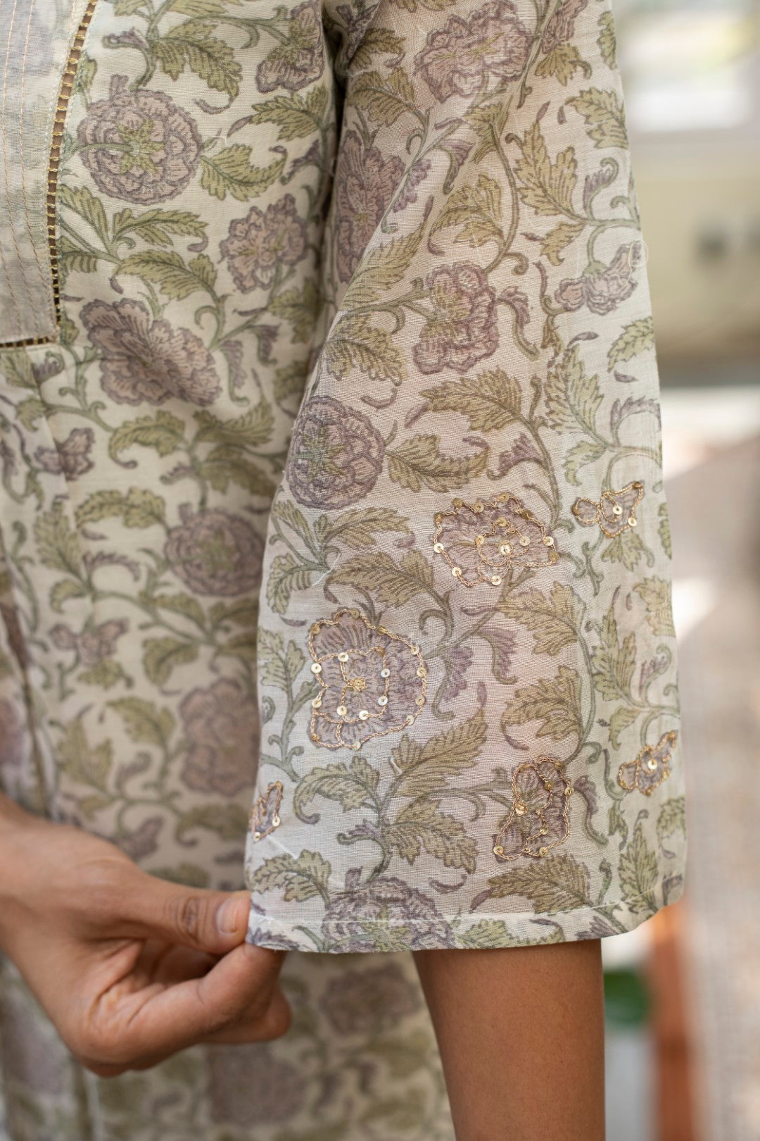 PRISTINE CHANDHERI KURTA