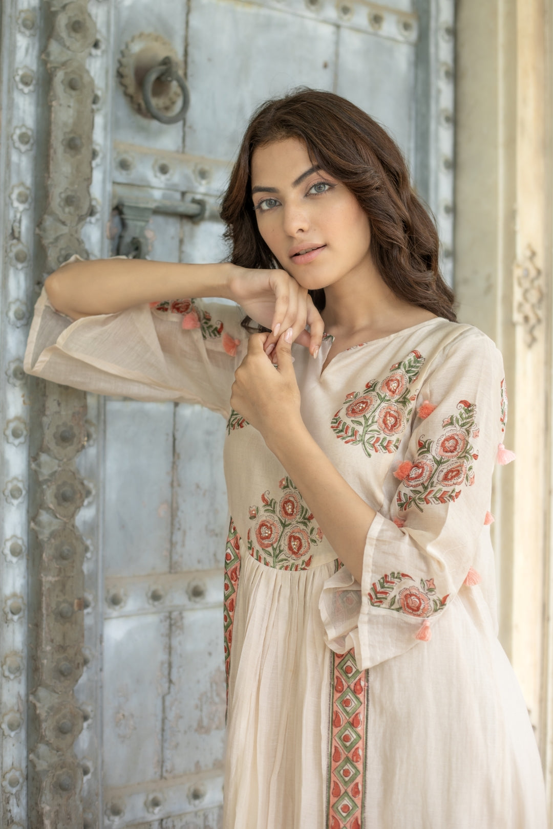 KEYA CHANDHERI KURTA SET