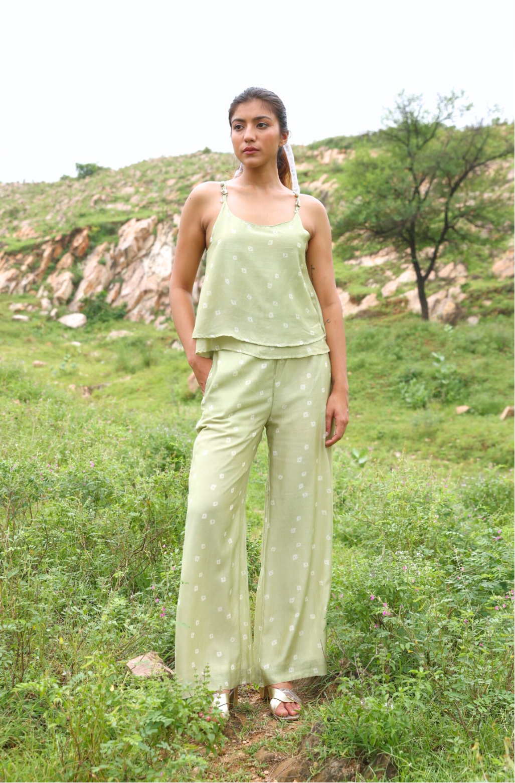PLAIN JANE MUSLIN SILK CO-ORD SET