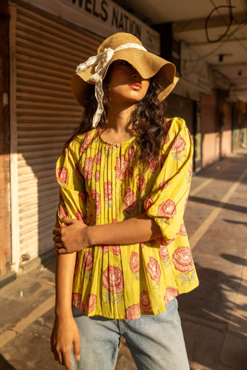 LUSH LIME COTTON TOP