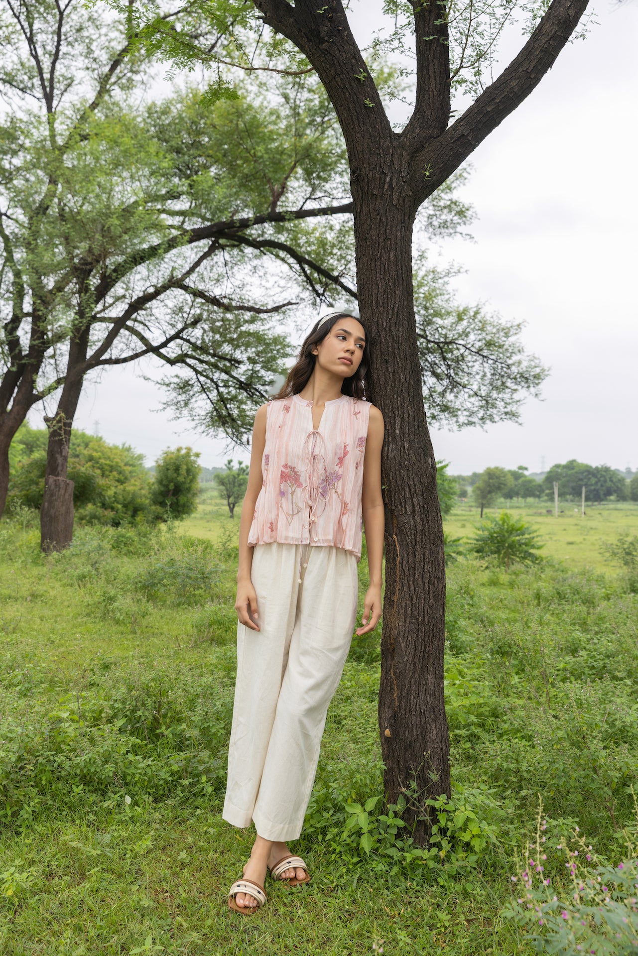 IVY BLUSH CHANDERI TOP