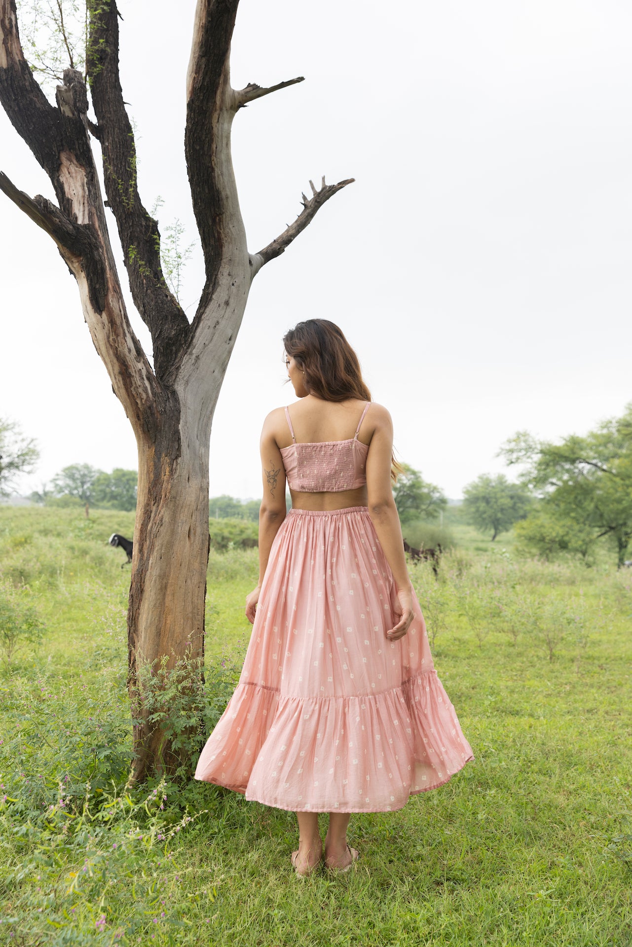 GYPSY MOON MUSLIN SILK DRESS