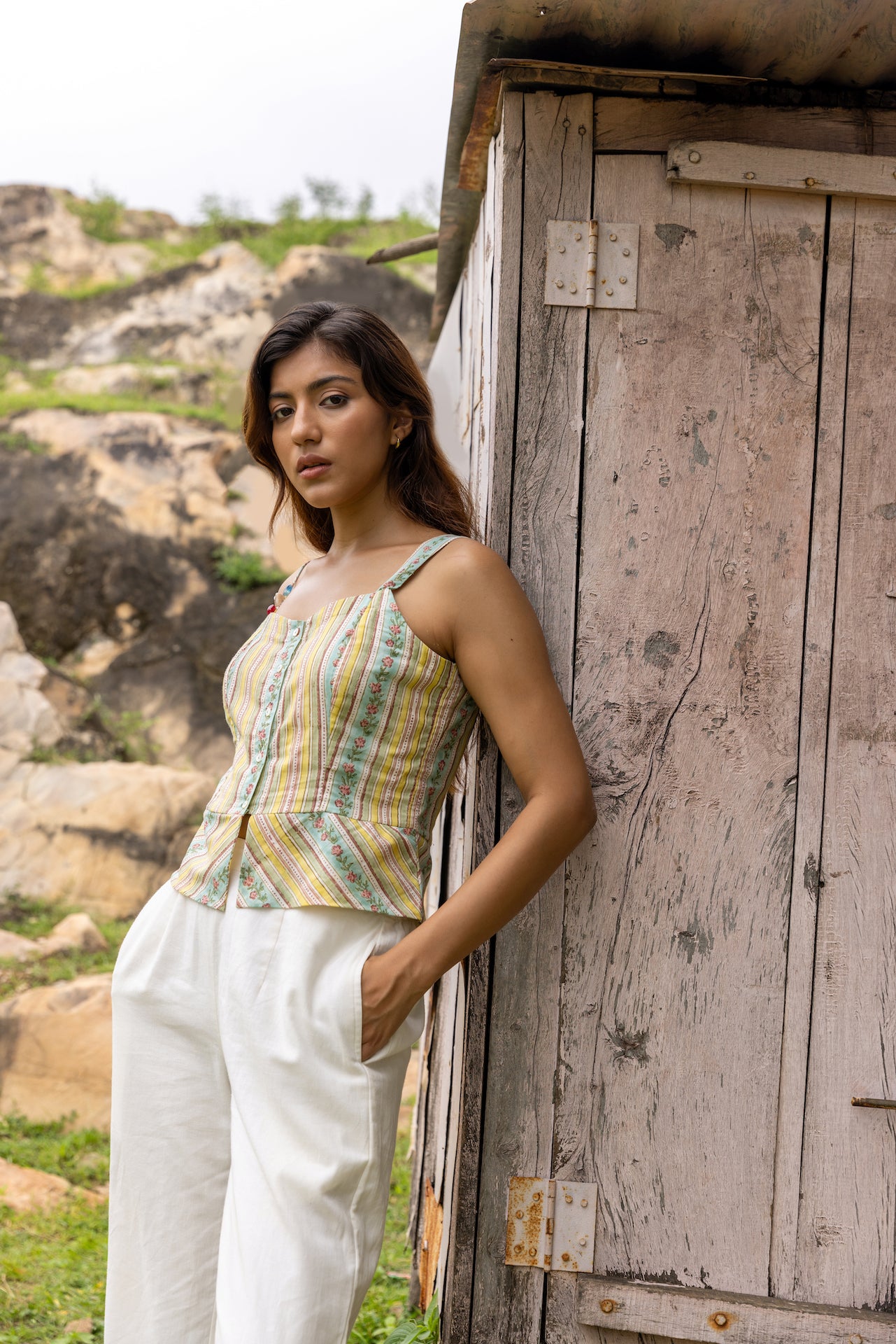 BOHO BLOOM COTTON TOP