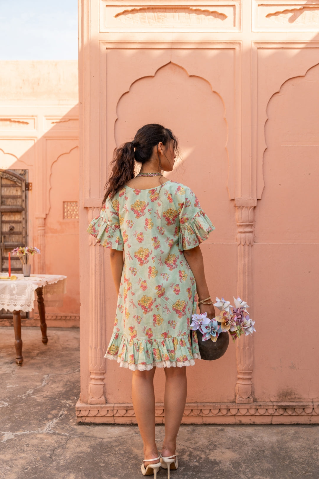 GARDENER LIME DRESS