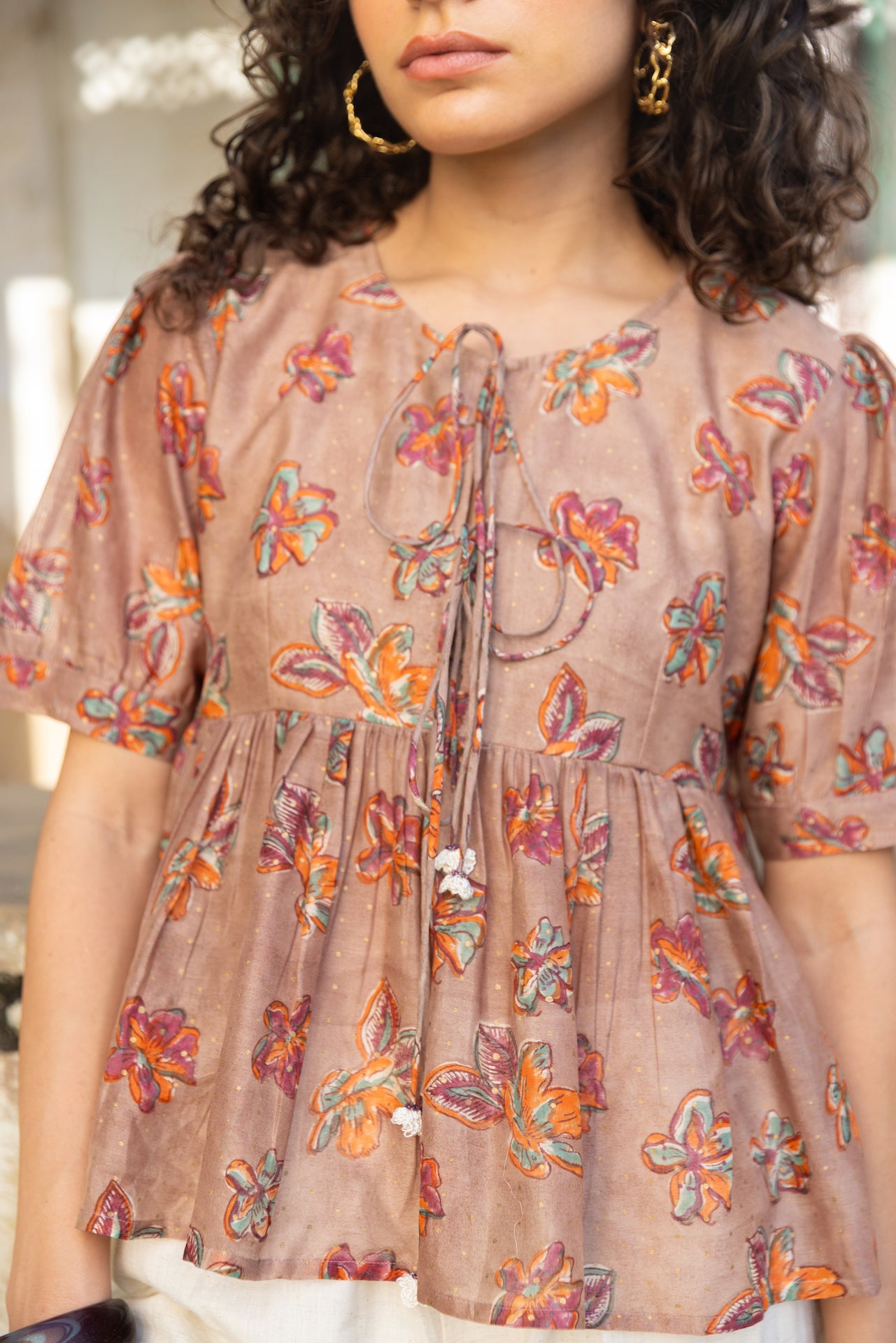 ZURI CHANDHERI CHANDERI TOP