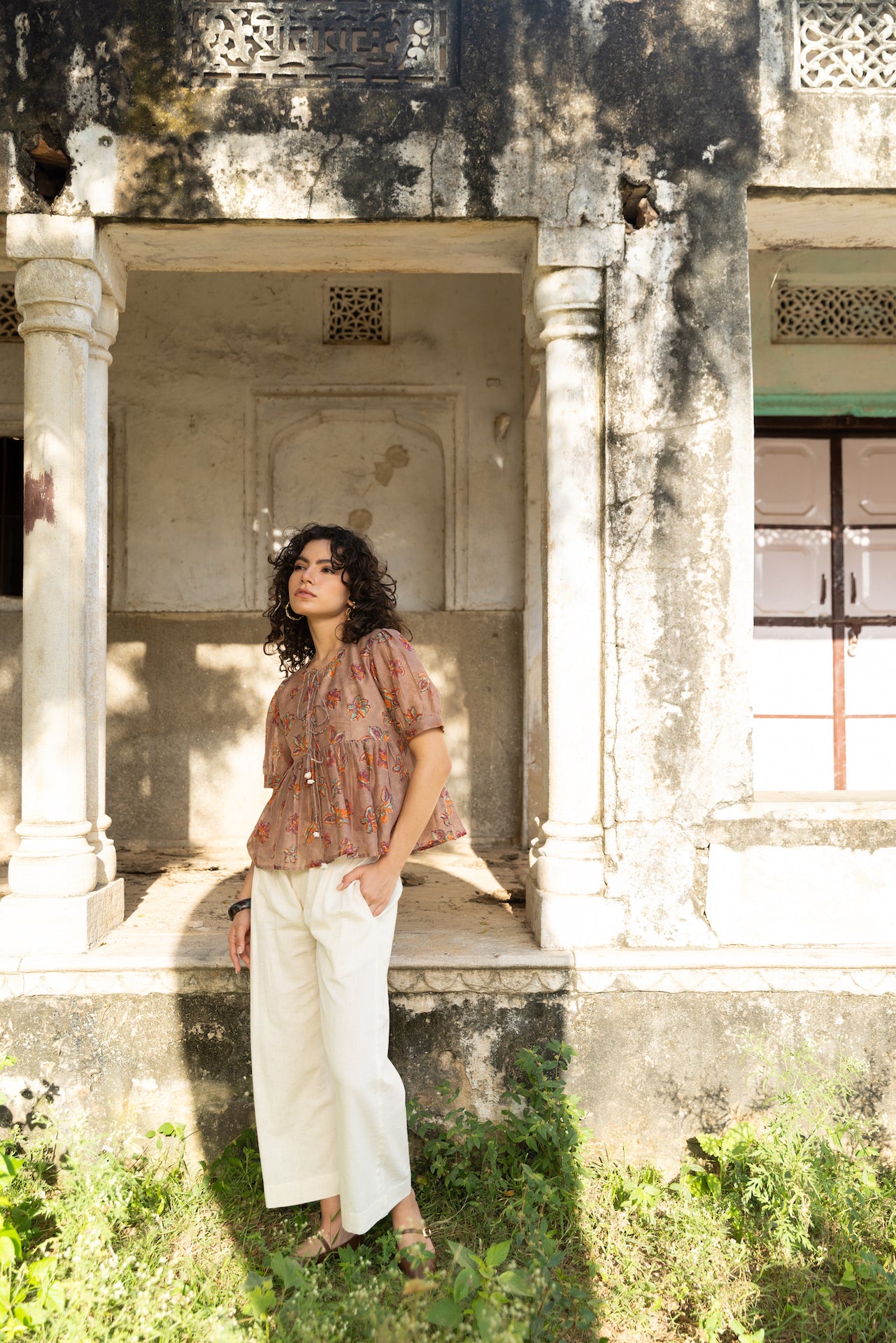 ZURI CHANDHERI CHANDERI TOP