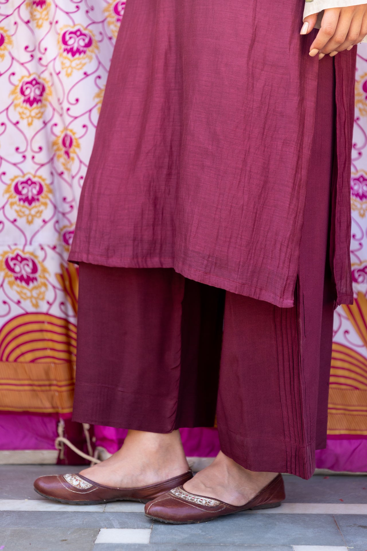 ANYA CHANDERI KURTA SET