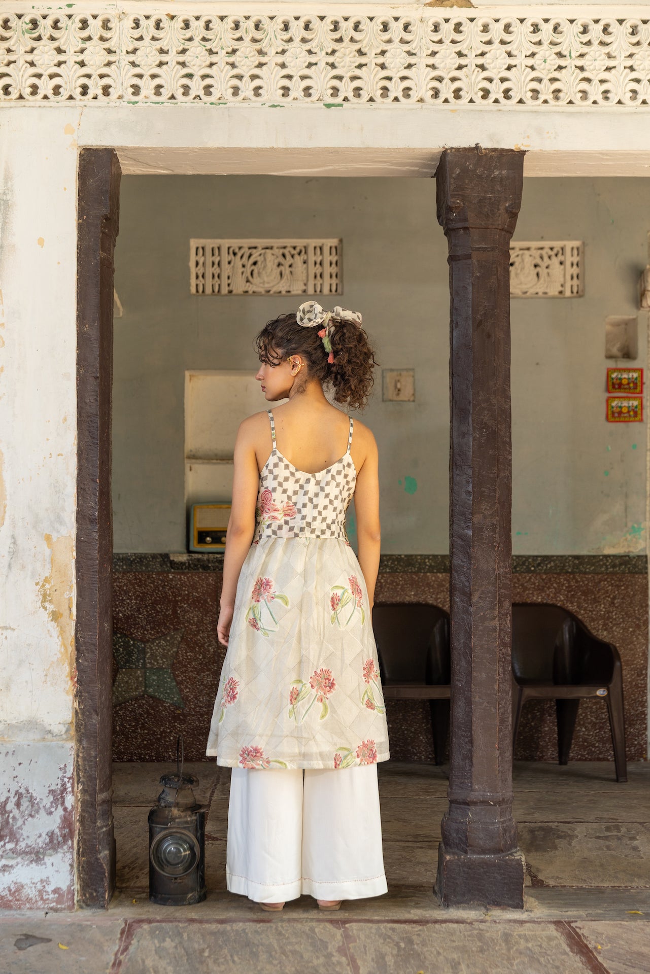 REBEKAH CHANDERI KURTA SET