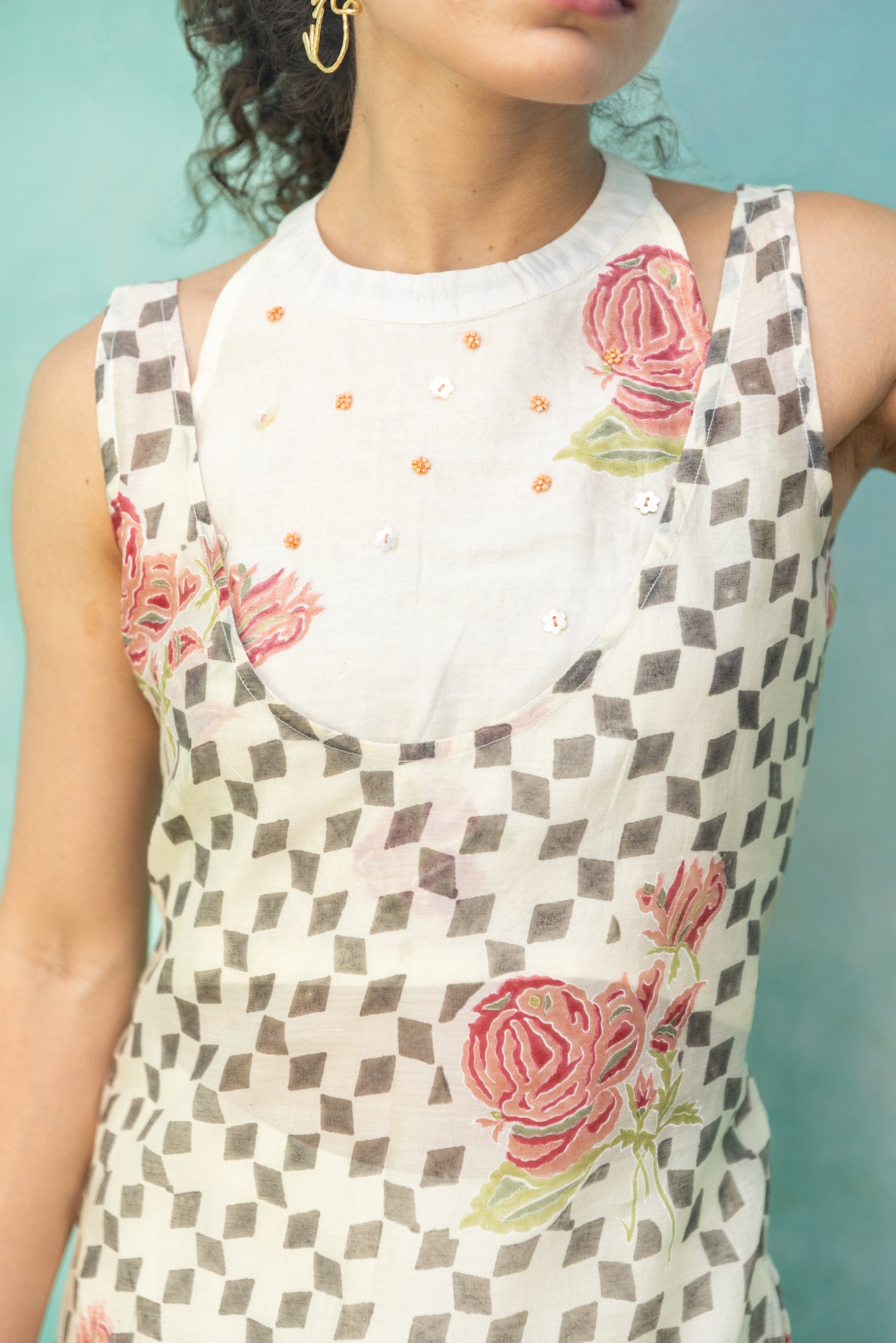 KARENA CHANDERI KURTA SET