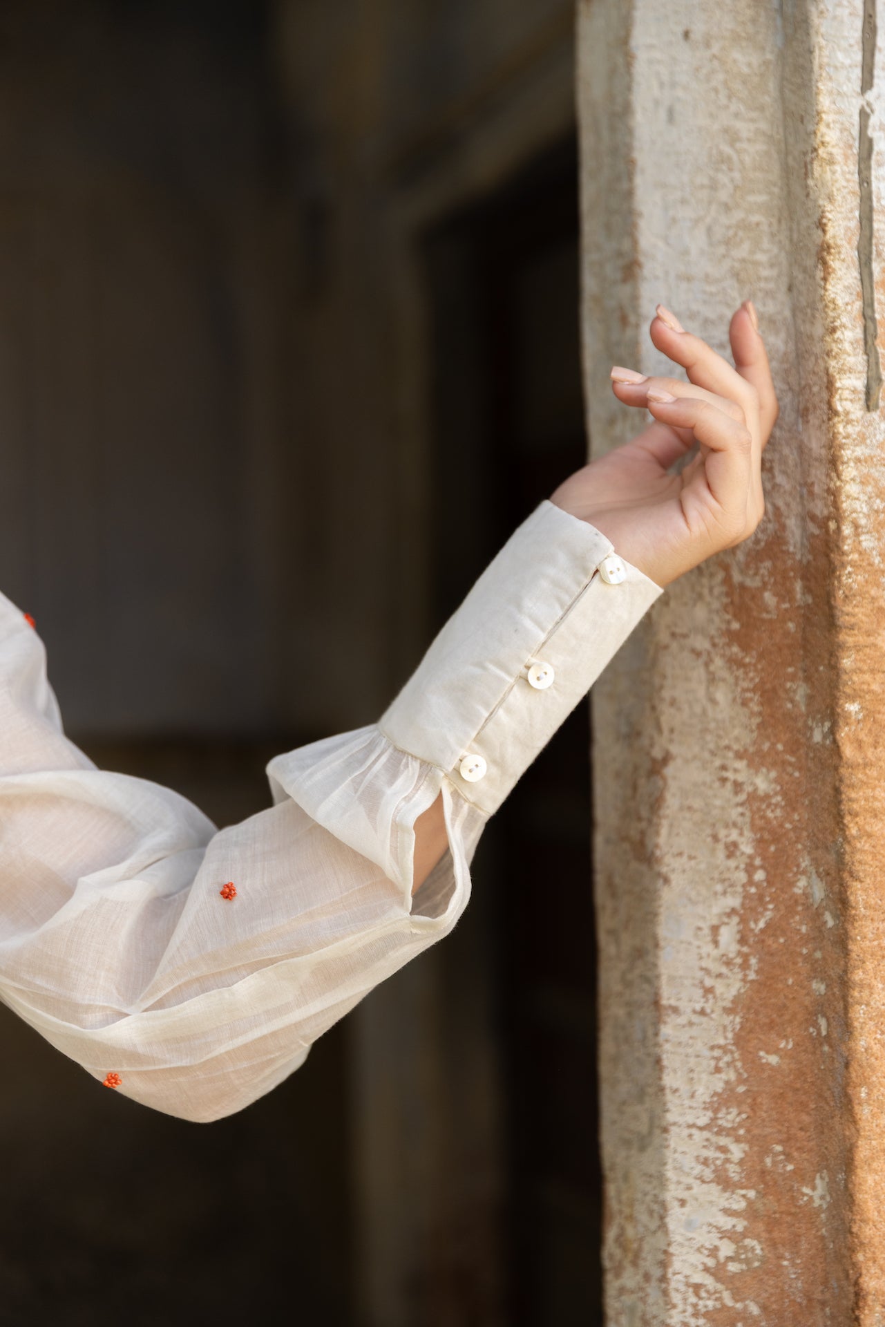 AMALA ROSE CHANDERI SHIRT