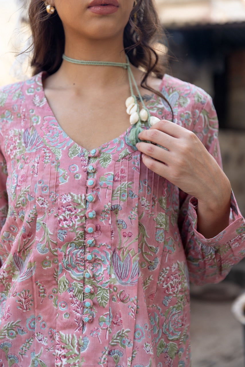 SARA BLUSH COTTON TOP