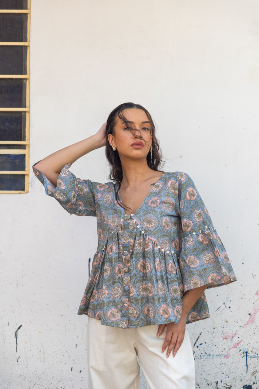OCEAN GARDEN  COTTON TOP