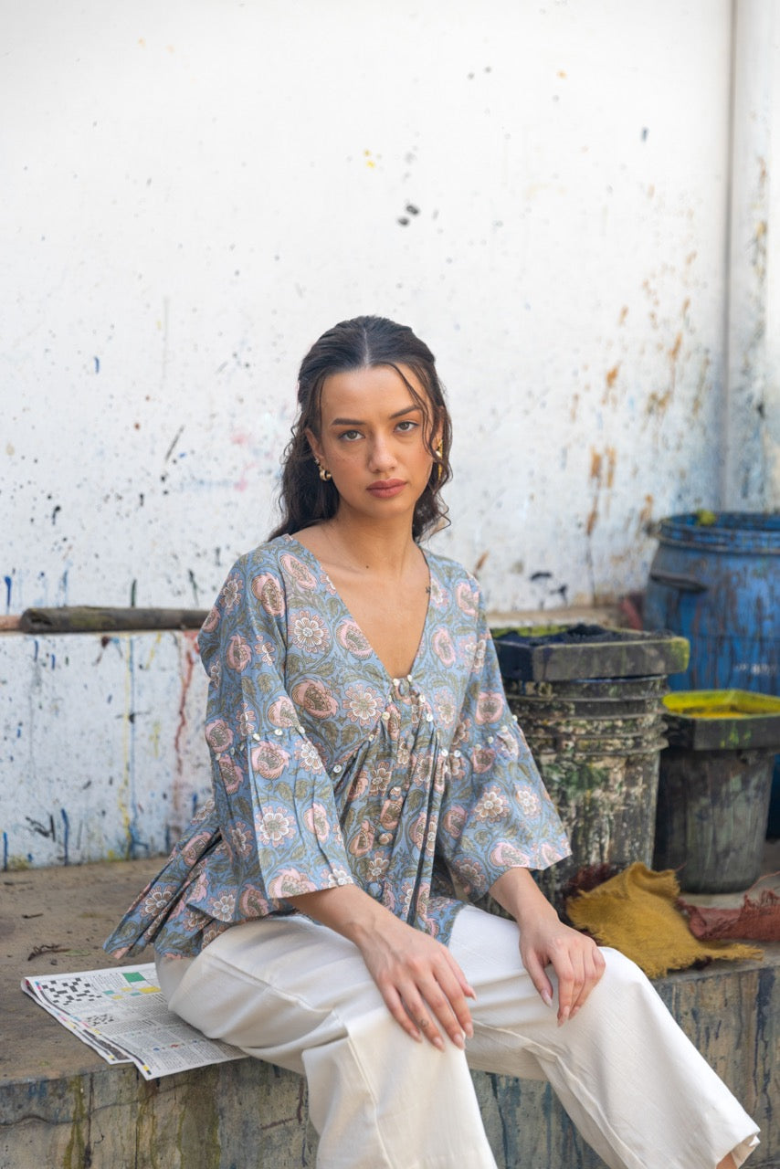 OCEAN GARDEN  COTTON TOP