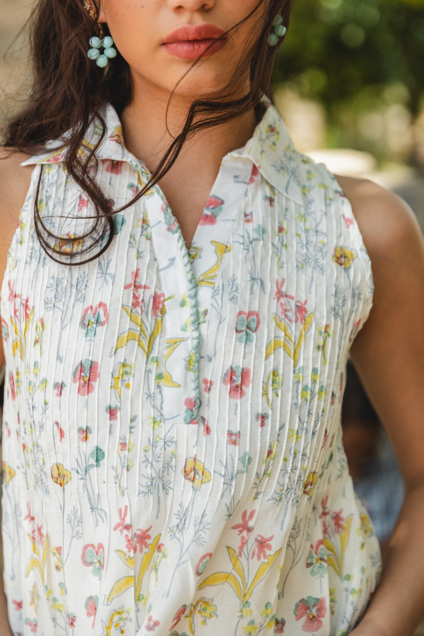 PLUM CRAZY MUSLIN SILK TOP