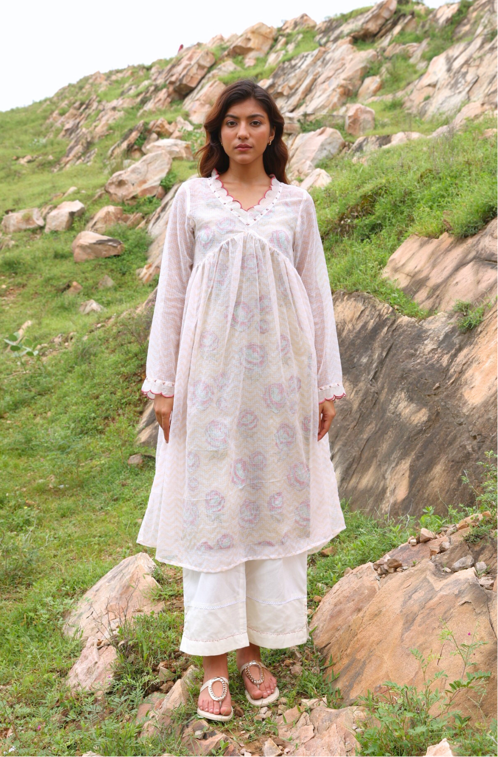 DORIYA ECRU KURTA
