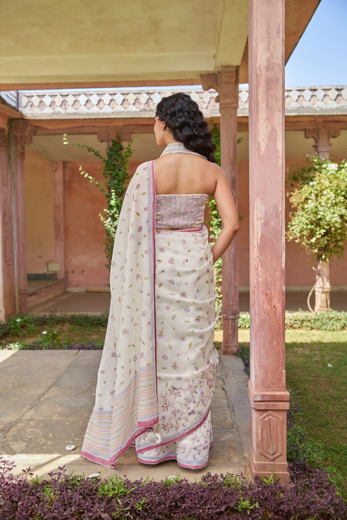 SYLVIE SAREE WITH STITCHED BLOUSE